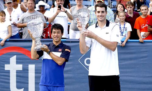 TURNAMEN PEMANASAN : Juarai Citi Open 2015, Nishikori Jadi Nomor 4