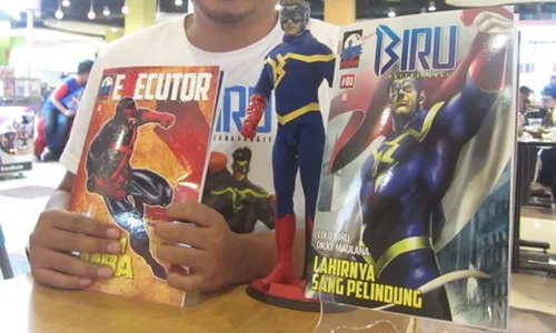 KOMIK BARU : Komik Biru dan Executor Karya Lolo Biru Digemari Warga Mancanegara