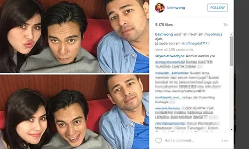 INSTAGRAM ARTIS : Baim Wong: Udah Ah, Nikah Sama Syahnaz Aja