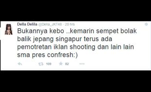 TRENDING SOSMED : Selain “Tut Wuri”, Della JKT48 Dicibir Gara-Gara “Pres Confresh”