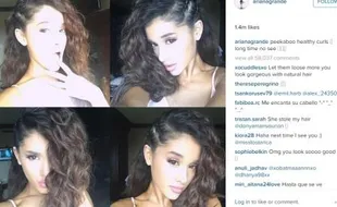 INSTAGRAM ARTIS : OMG, Inilah Rambut Keriting Ariana Grande!