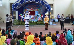 HUT POLANTAS : Lomba PKS dan Mewarnai Polres Madiun, Seru!