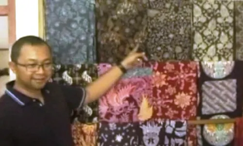 BATIK NGAWI : Bikin Batik Motif Fosil, Perajin Ngawi Pekerjakan Warga Sedesa