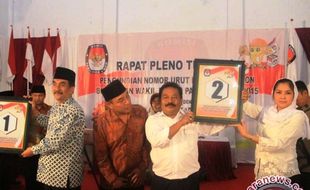 PILKADA 2015 : Cabup Incumbent Pacitan Dapat Nomor Satu