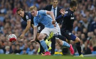 MANCHESTER CITY VS WEST HAM UNITED : The Citizen Tumbang di Kandang, Ditaklukkan West Ham 1-2