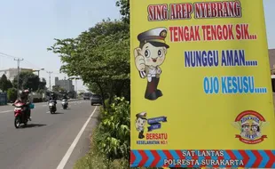 Jl A Yani Depan Kantor Damri Solo Masuk Blackspot, Median Jalan Ditutup Senin