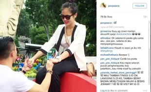 INSTAGRAM ARTIS : Pevita Pearce Pamer Foto Mesra Bareng Cowok