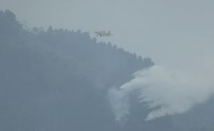 KEBAKARAN MERBABU : 14 Kali Water Bombing Efektif Padamkan Api