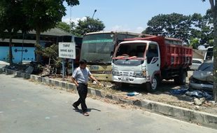 KECELAKAAN BOYOLALI : Truk Pengangkut Batu Tabrak Pemotor, 1 Tewas