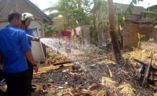 KEBAKARAN SRAGEN : Baru Sebulan Dapat Bantuan RTLH, Dapur Rumah Ludes Terbakar