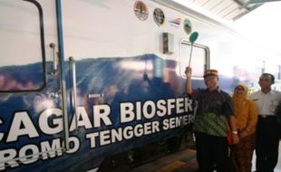 Foto KA Krakatau Promosi Cagar Biosfer