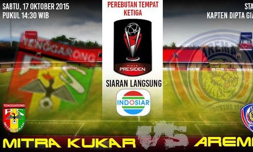 PIALA JENDERAL SUDIRMAN 2015 : Tekuk Arema 2-1, Mitra Kukar Selangkah Lagi ke Final