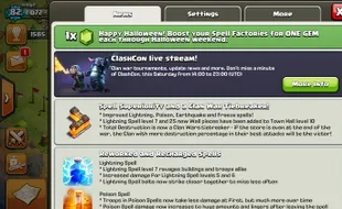 GAME CLASH OF CLANS : Jelang Halloween, CoC Bikin Penawaran Spesial