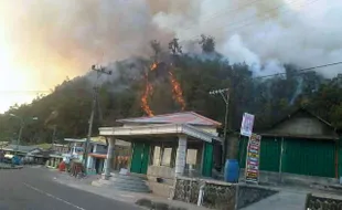 KEBAKARAN LAWU : Cemoro Sewu Masih Darurat, Warga Diungsikan