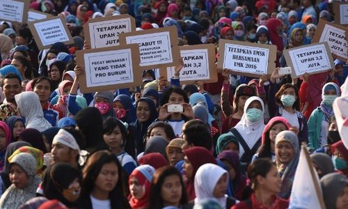 UMK KOTA MALANG : 24% Perusahaan Malang Tak Penuhi UMK 2015