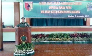 KOREM 081/DHIROTSAHA JAYA : Temu Muka Perdana, Danrem 081/DSJ Madiun Minta Ini ke Wartawan…