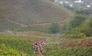 TRAIL ADVENTURE KARANGANYAR : Telaga Madirda Trail Adenture, 700 Bikers Taklukan Bukit Teh