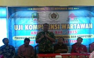 KOMPETENSI WARTAWAN : Kompetensi 39 Wartawan Eks Keresidenan Madiun Diuji di Hotel Tenang Sarangan