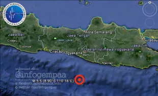 GEMPA BUMI : Gempa di Bantul dan Gunungkidul Guncang 2 Kali, Warga Berhamburan