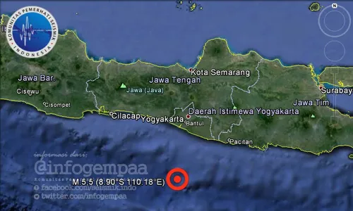 GEMPA BUMI : Gempa di Bantul dan Gunungkidul Guncang 2 Kali, Warga Berhamburan