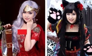 COSPLAY UNIK : Cewek Cantik Ini Pamer Cosplay Batik di Karakter Kucing Garong