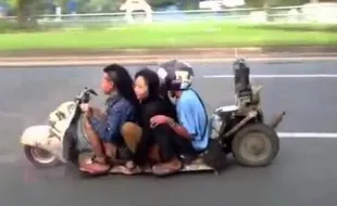 MODIFIKASI MOTOR : Awas! Modifikasi Motor Terancam Denda Rp24 Juta