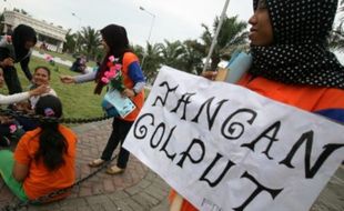 FOTO PILKADA 2015 : Begini Kampanye Antigolput Formacida Jatim