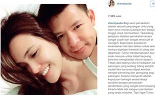 INSTAGRAM ARTIS : Shandy Aulia Posting Firman Tuhan, Untuk Angel Karamoy?