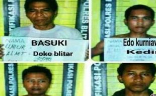 TAHANAN KABUR : Potong Teralis, 4 Tahanan Polres Blitar Lari