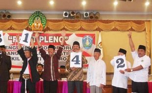 HASIL PILKADA PONOROGO : LSSI Sebut Ipong-Soenarjo dan Sugiri-Sukirno Bersaing Ketat di Pilkada 2015