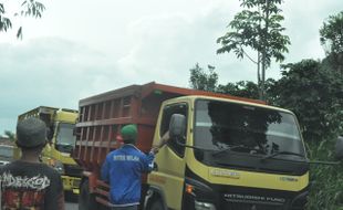 PENAMBANGAN GALIAN C BOYOLALI : Truk Pengangkut Pasir Terpantau Mulai Manfaatkan Jalur Alternatif