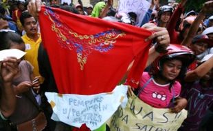 FOTO DEMO PKL : Begini Kala PKL Kediri Demo…