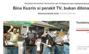 STANDAR NASIONAL INDONESIA : Kusrin Si Perakit TV Lulusan SD akan Terima Sertifikat SNI