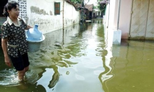 FOTO BANJIR JOMBANG : 3 Hari Terendam, Air Bersih Langka