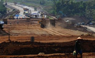 FOTO JALAN TOL : Pembebasan Lahan Bawen-Salatiga Capai 92 Persen