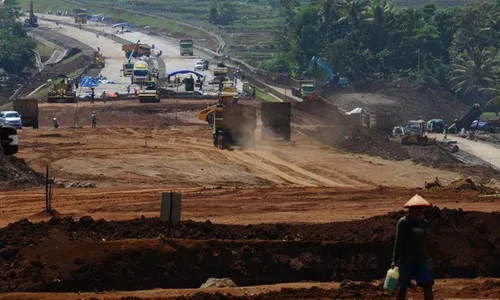 FOTO JALAN TOL : Pembebasan Lahan Bawen-Salatiga Capai 92 Persen