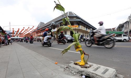 PENATAAN PASAR GEDE SOLO : Baru Sebulan Dibangun, Inlet Pasar Gede Jebol