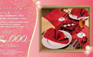 VALENTINE’S DAY : Aston Hotel Madiun Hadirkan Makan Malam Romantis, Seperti Apa?