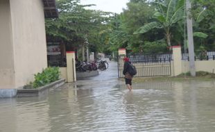 BANJIR SUKOHARJO : 56 Rumah Penduduk di Sukoharjo Terendam Banjir