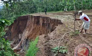 BENCANA KLATEN : Waspada, 9 Kecamatan Ini Rawan Pergerakan Tanah