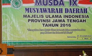 MUSDA MUI JATENG : Ahmad Darodji Kembali Pimpin MUI Jateng