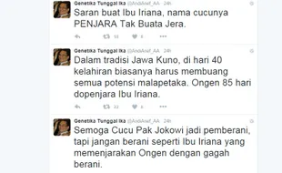 FENOMENA HATERS : Duh, Andi Arief Olok-Olok Nama Cucu Jokowi