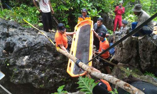 KECELAKAAN GUA : Hendak Memotret Gua Luweng Jaran, Satu Orang Terpeleset