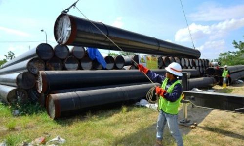 Foto Pipa Gas Hubungkan Gresik-Semarang