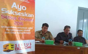 SENSUS EKONOMI 2016 : Pemkab Gunungkidul Terbitkan Surat Edaran untuk Sukseskan Sensus Ekonomi 2016