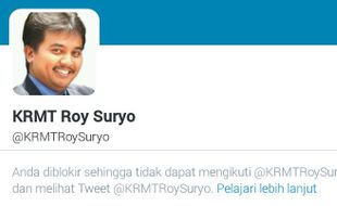 TRENDING SOSMED : Tren Baru, Netizen Pamer Foto Diblokir Roy Suryo