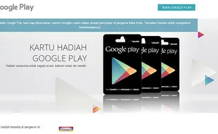 APLIKASI GOOGLE : Google Play Gift Card Bisa Dibeli di Indomaret