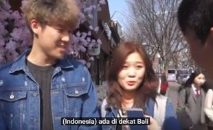 VIDEO UNIK YOUTUBE : Duh, Begini Jawaban Remaja Korea Saat Ditanya tentang Indonesia