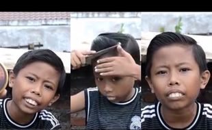 VIDEO UNIK YOUTUBE : Lihat Gaya Bocah Unik Ini Bawakan Video Review Pomade