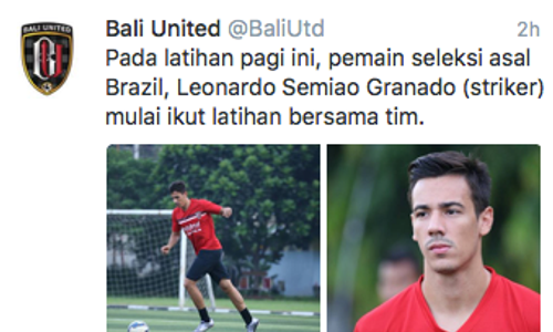 ISC A 2016 : Ligamen Lutut Kiri Robek, Bali United Kehilangan Sukadana Selama 6 Bulan